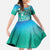 Fiji Born Indian Family Matching Mermaid Dress and Hawaiian Shirt Palm Paisley With Tapa Pattern