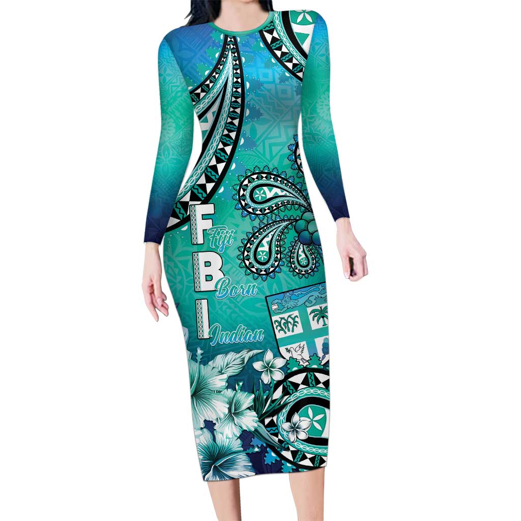 bodycon dress indian Fiji Born Long Sleeve Palm Paisley With Tapa Pattern Care Instruction rustic wedding dress Size:34 inch Buy Sage Green Satin