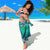 Fiji Born Indian Sarong Palm Paisley With Tapa Pattern