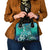 Fiji Born Indian Shoulder Handbag Palm Paisley With Tapa Pattern