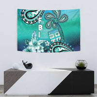 Fiji Born Indian Tapestry Palm Paisley With Tapa Pattern LT05 - Polynesian Pride