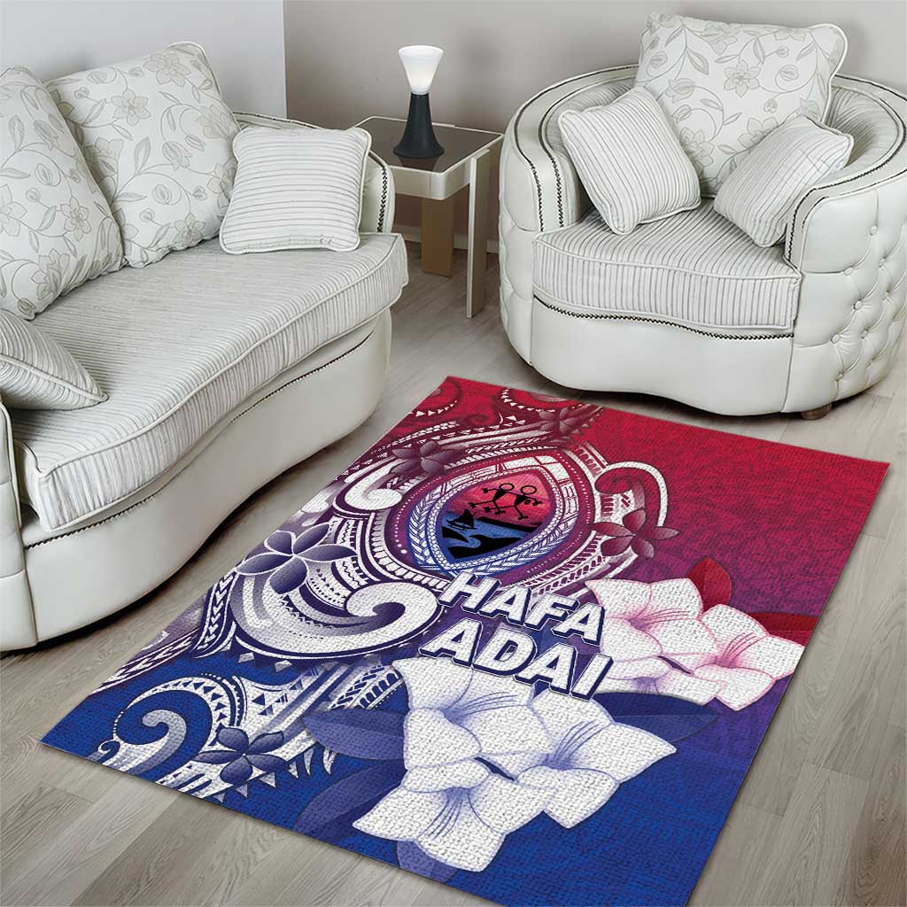 Guam Gadao Area Rug Hafa Adai Micronesian Tribal Pattern