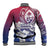 Guam Gadao Baseball Jacket Hafa Adai Micronesian Tribal Pattern