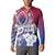 Guam Gadao Button Sweatshirt Hafa Adai Micronesian Tribal Pattern