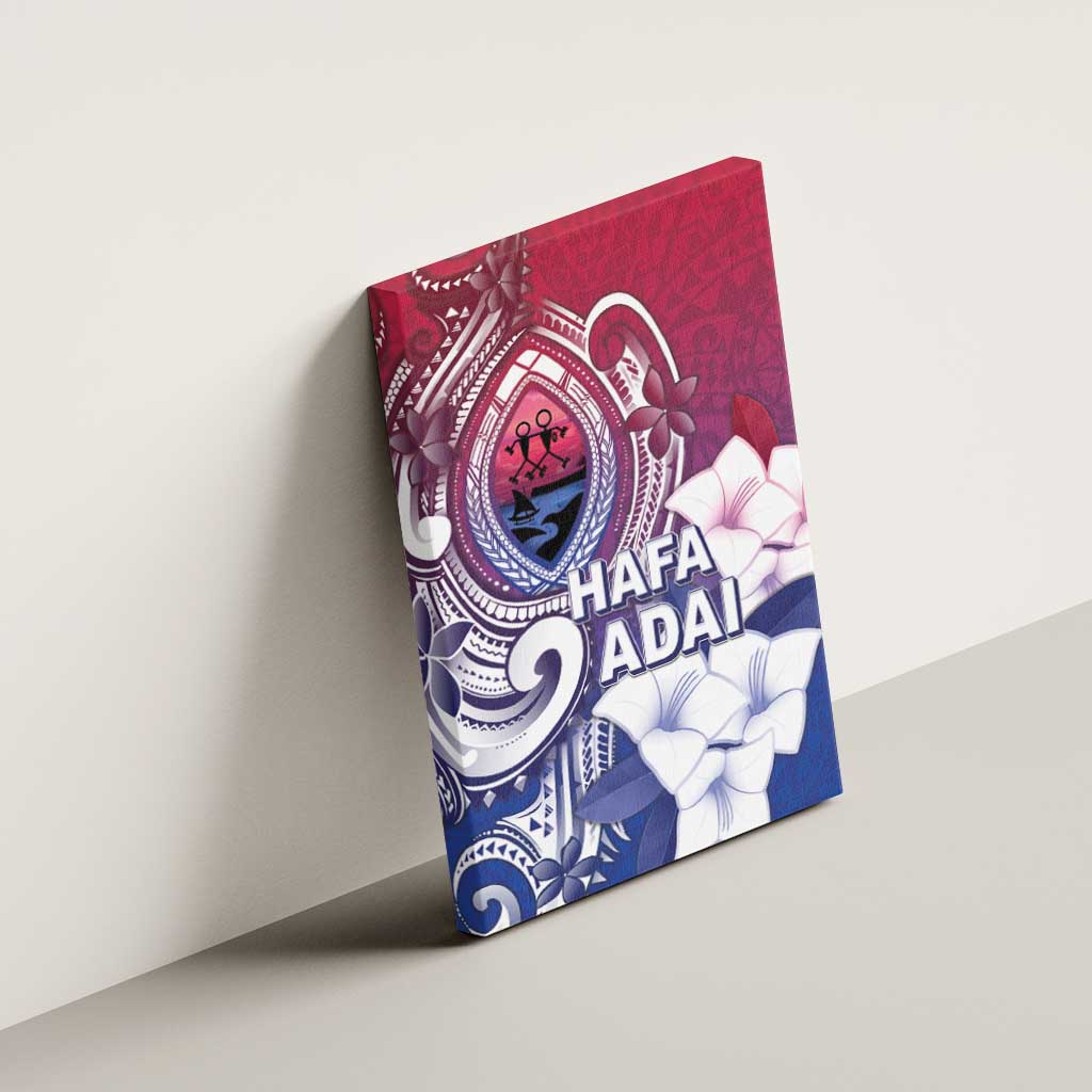 Guam Gadao Canvas Wall Art Hafa Adai Micronesian Tribal Pattern