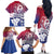 Guam Gadao Family Matching Off The Shoulder Long Sleeve Dress and Hawaiian Shirt Hafa Adai Micronesian Tribal Pattern