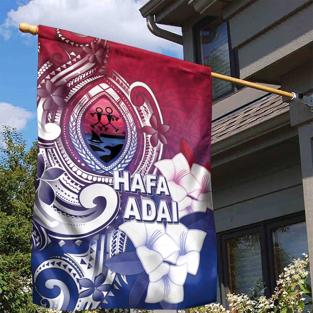 Guam Gadao Garden Flag Hafa Adai Micronesian Tribal Pattern