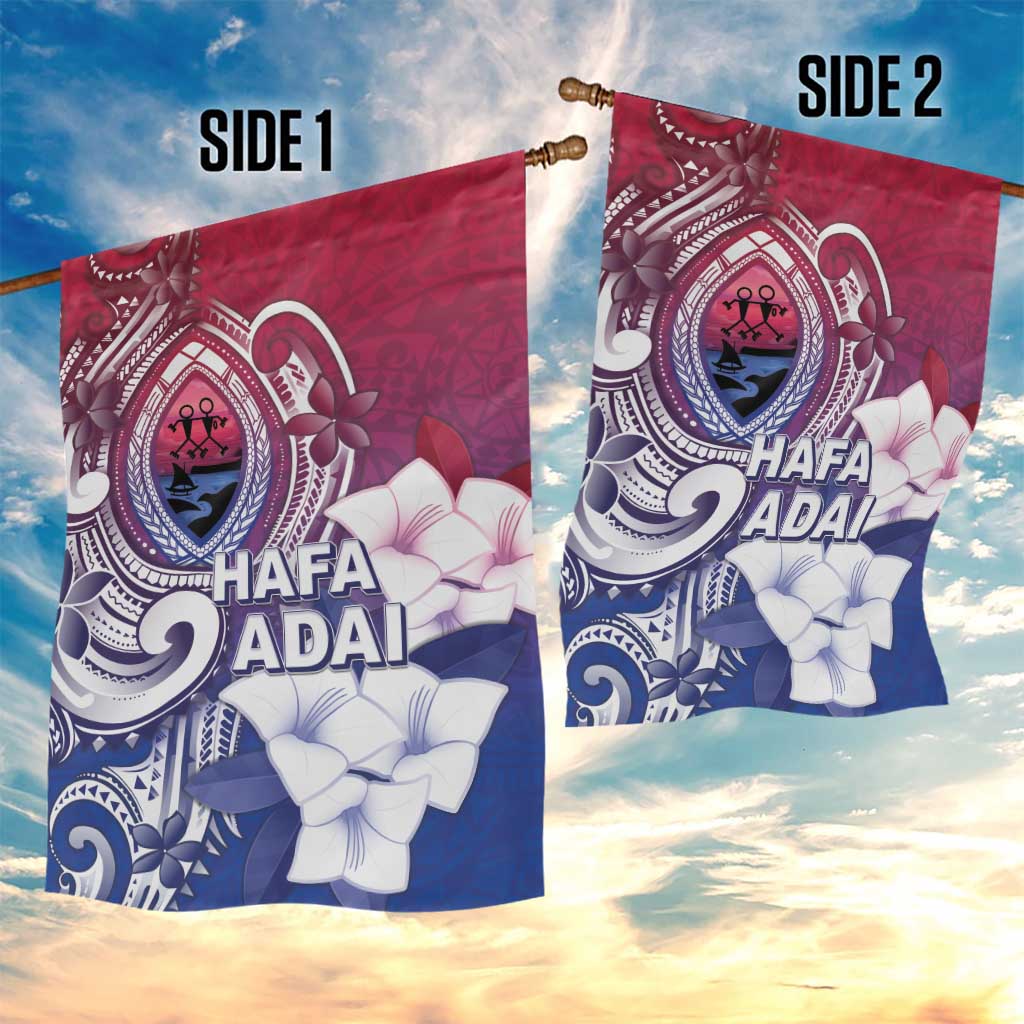 Guam Gadao Garden Flag Hafa Adai Micronesian Tribal Pattern