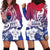 Guam Gadao Hoodie Dress Hafa Adai Micronesian Tribal Pattern