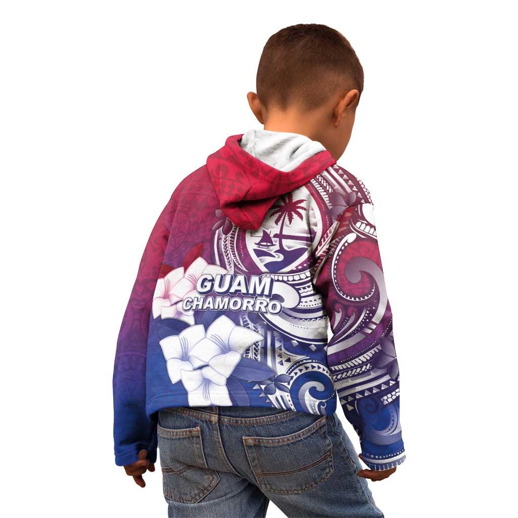 Guam Gadao Kid Hoodie Hafa Adai Micronesian Tribal Pattern