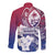 Guam Gadao Long Sleeve Button Shirt Hafa Adai Micronesian Tribal Pattern