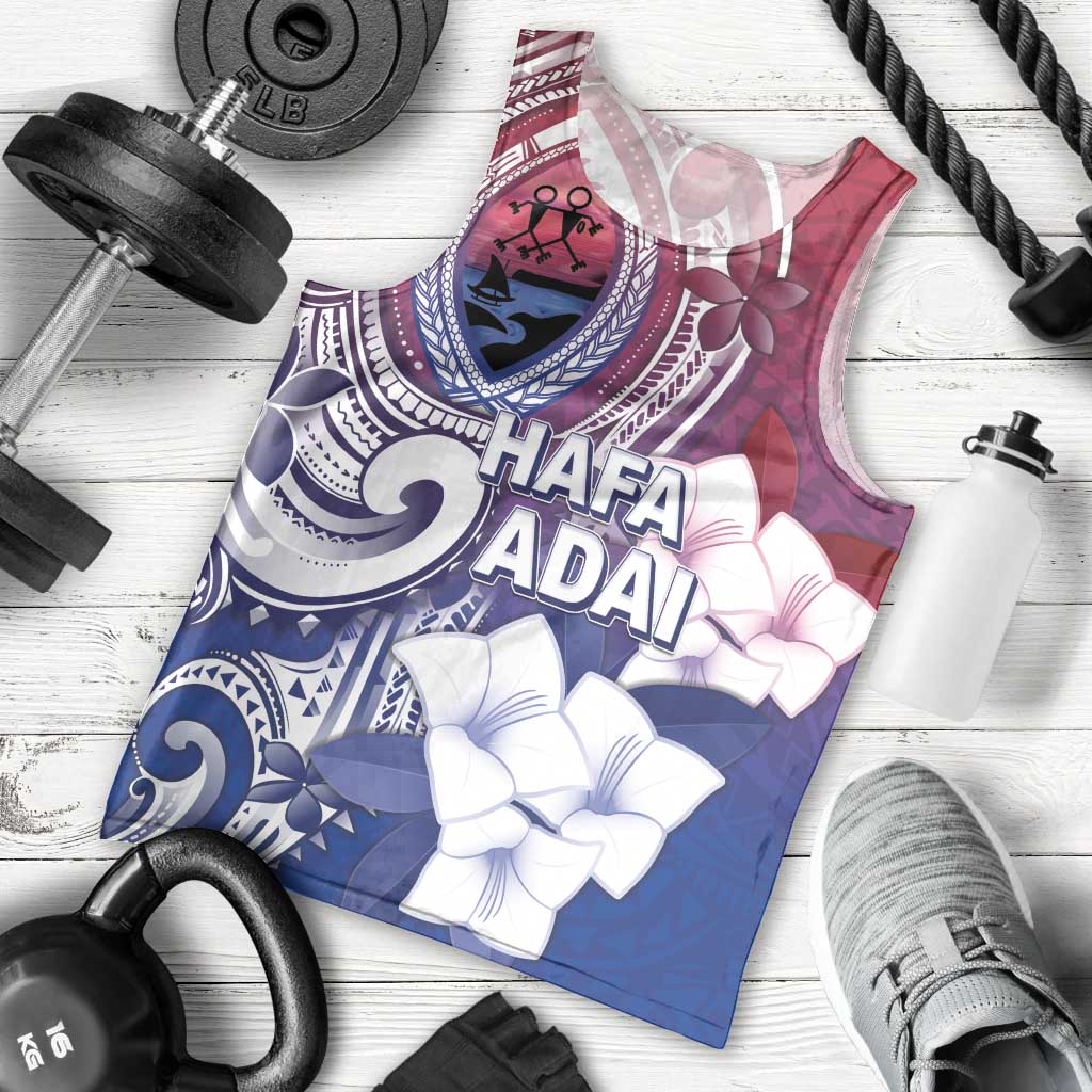 Guam Gadao Men Tank Top Hafa Adai Micronesian Tribal Pattern