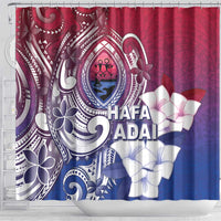 Guam Gadao Shower Curtain Hafa Adai Micronesian Tribal Pattern