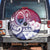 Guam Gadao Spare Tire Cover Hafa Adai Micronesian Tribal Pattern