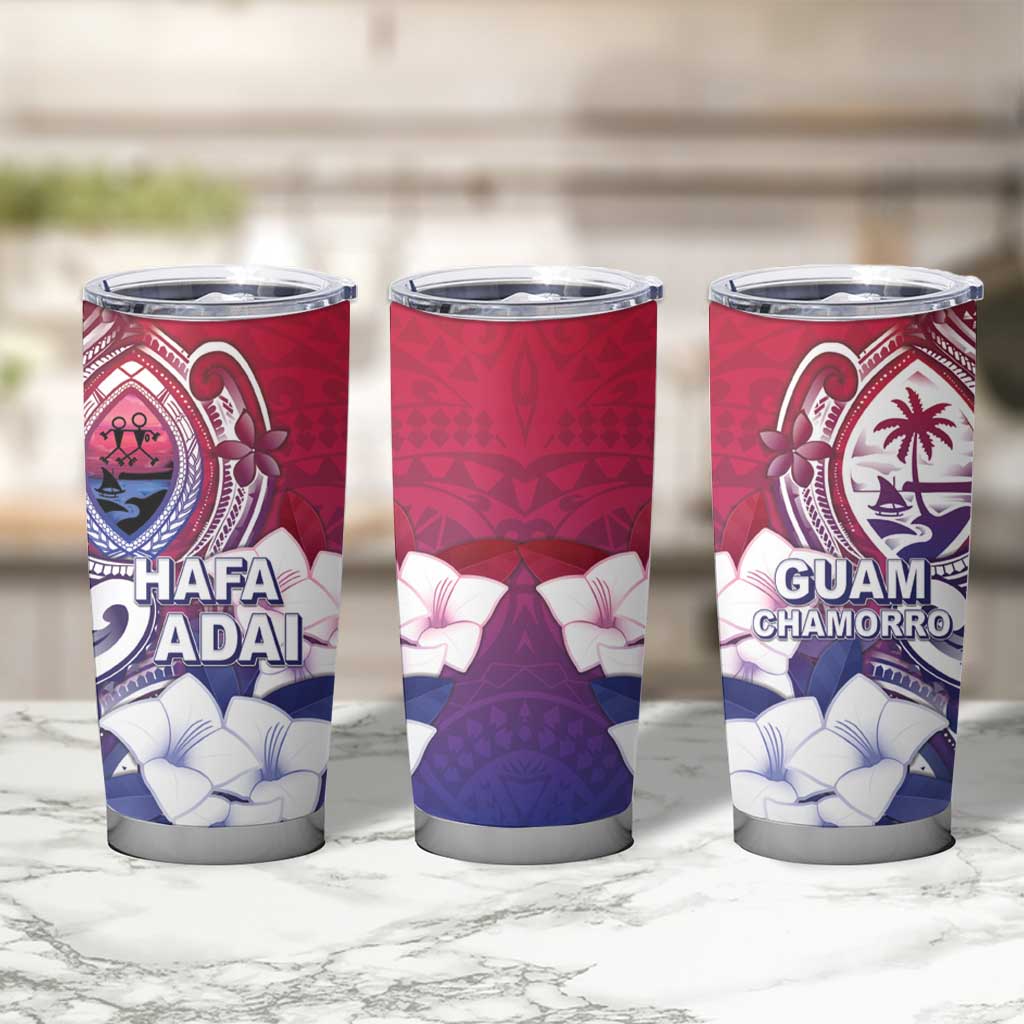 Guam Gadao Tumbler Cup Hafa Adai Micronesian Tribal Pattern