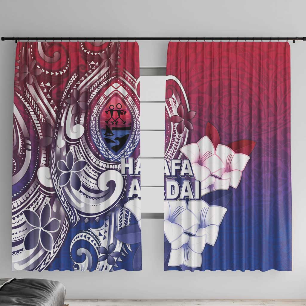 Guam Gadao Window Curtain Hafa Adai Micronesian Tribal Pattern