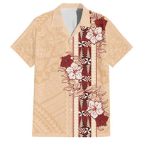 Tonga Language Week Family Matching Long Sleeve Bodycon Dress and Hawaiian Shirt Hibiscus Tongan Ngatu Pattern
