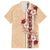 Tonga Language Week Family Matching Tank Maxi Dress and Hawaiian Shirt Hibiscus Tongan Ngatu Pattern