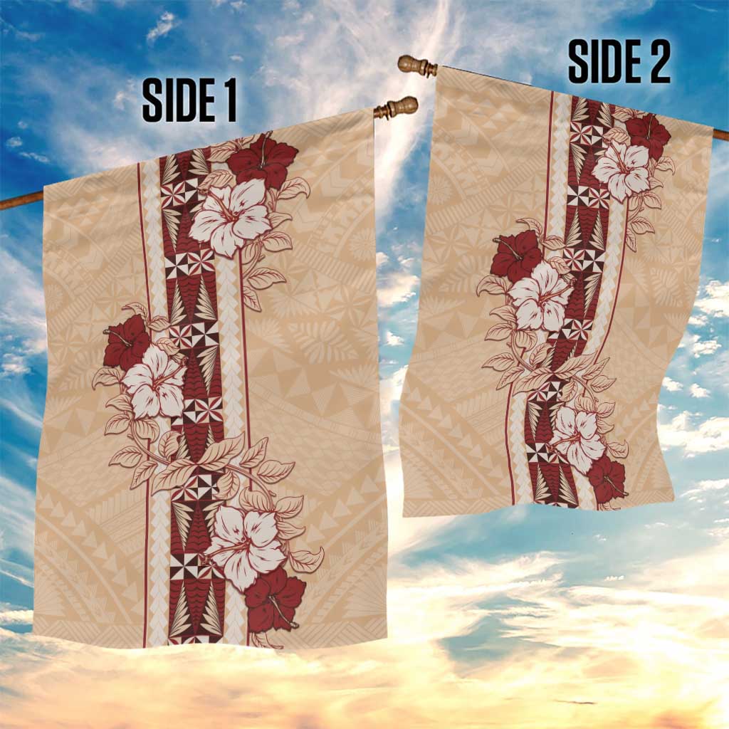 Tonga Language Week Garden Flag Hibiscus Tongan Ngatu Pattern