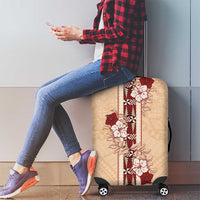 Tonga Language Week Luggage Cover Hibiscus Tongan Ngatu Pattern LT05 - Polynesian Pride