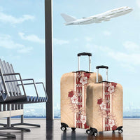 Tonga Language Week Luggage Cover Hibiscus Tongan Ngatu Pattern LT05 - Polynesian Pride