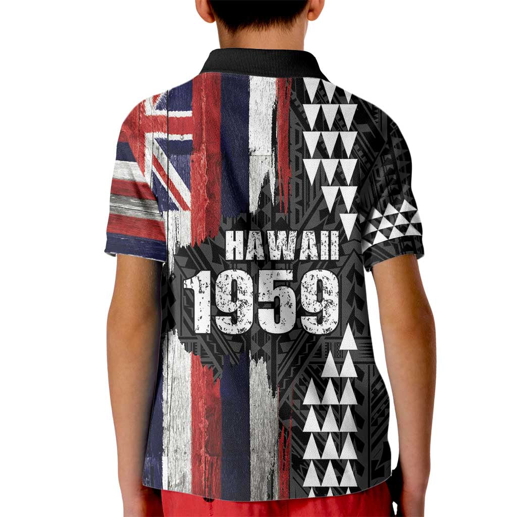 Hawaii 1959 Statehood Day Kid Polo Shirt Classic Style