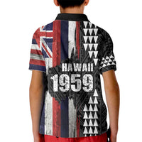Hawaii 1959 Statehood Day Kid Polo Shirt Classic Style