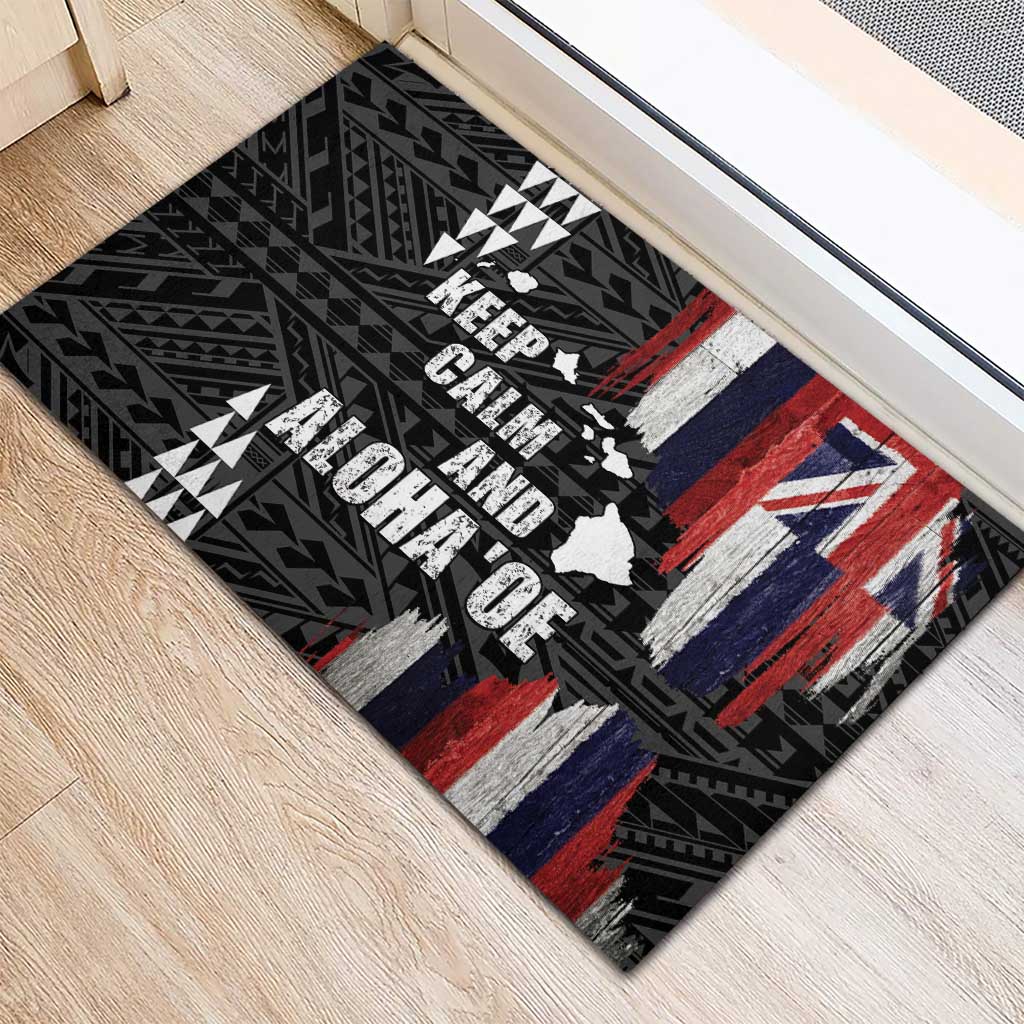 Hawaii 1959 Statehood Day Rubber Doormat Classic Style