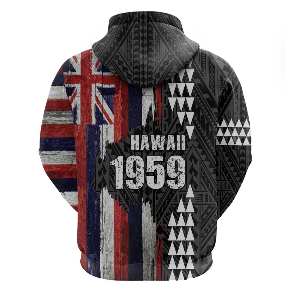 Hawaii 1959 Statehood Day Zip Hoodie Classic Style