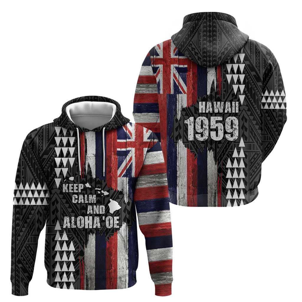 Hawaii 1959 Statehood Day Zip Hoodie Classic Style