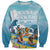 Hawaii Outrigger Canoe Race Sweatshirt Polynesian Style Watercolor Style