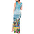 Hawaii Outrigger Canoe Race Tank Maxi Dress Polynesian Style Watercolor Style