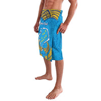 Personalised Tuvalu Independence Day Lavalava Coat Of Arms With Polynesian Dolphin Tattoo
