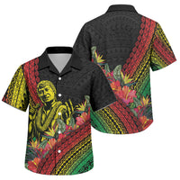 Retro Hawaiian Singer Family Matching Mermaid Dress and Hawaiian Shirt Polynesian Style Tropical Flowers LT05 Son's Shirt Black - Polynesian Pride