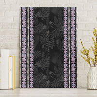 Hawaii Queen Liliuokalani Canvas Wall Art Hawaiian Lei Pua Kalaunu LT05 Without Frame Black - Polynesian Pride