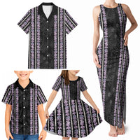 Hawaii Queen Liliuokalani Family Matching Tank Maxi Dress and Hawaiian Shirt Hawaiian Lei Pua Kalaunu LT05 - Polynesian Pride