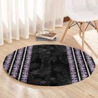 Hawaii Queen Liliuokalani Round Carpet Hawaiian Lei Pua Kalaunu LT05 - Polynesian Pride