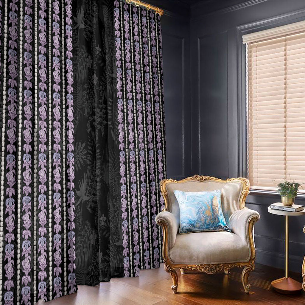 Hawaii Queen Liliuokalani Window Curtain Hawaiian Lei Pua Kalaunu LT05 - Polynesian Pride