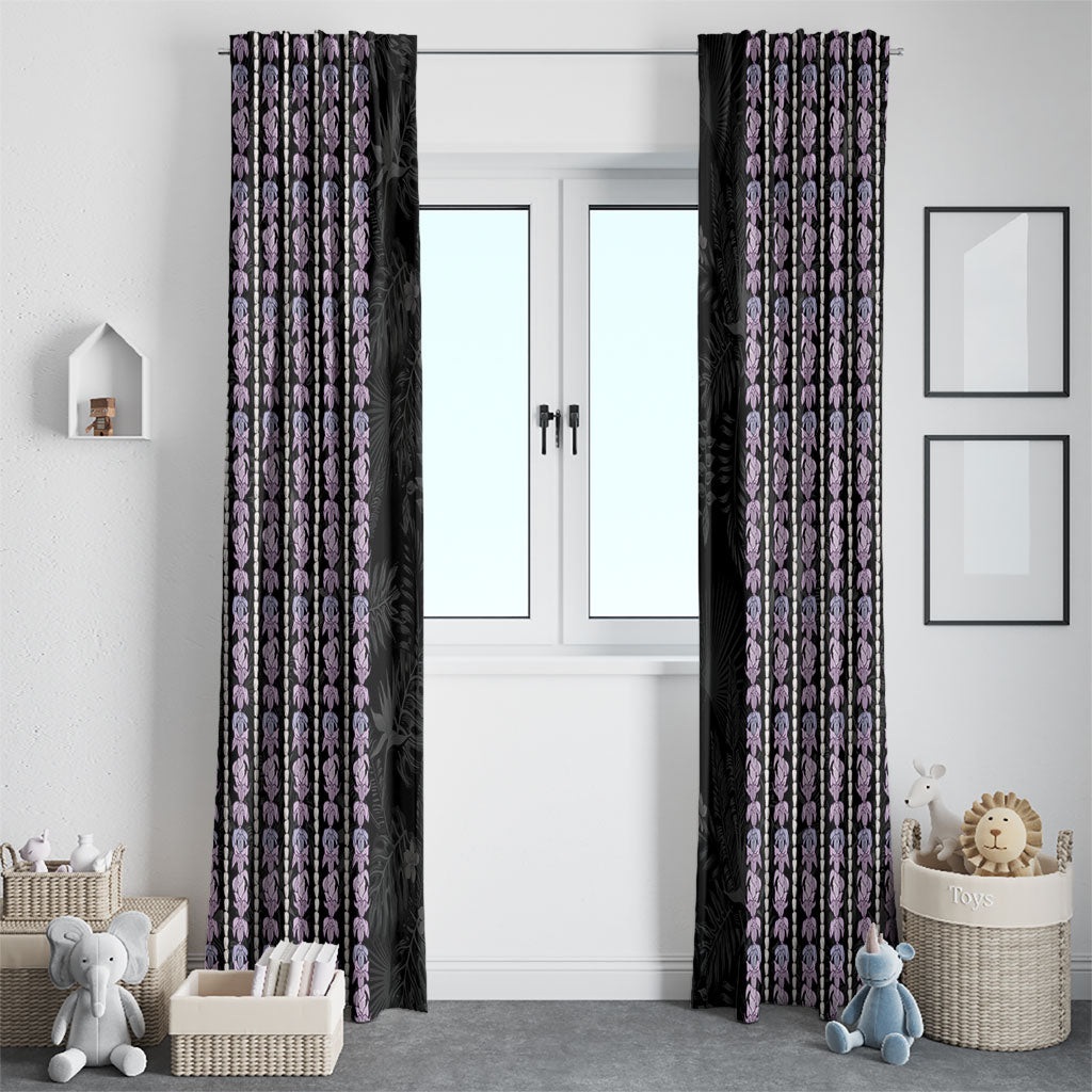 Hawaii Queen Liliuokalani Window Curtain Hawaiian Lei Pua Kalaunu LT05 - Polynesian Pride