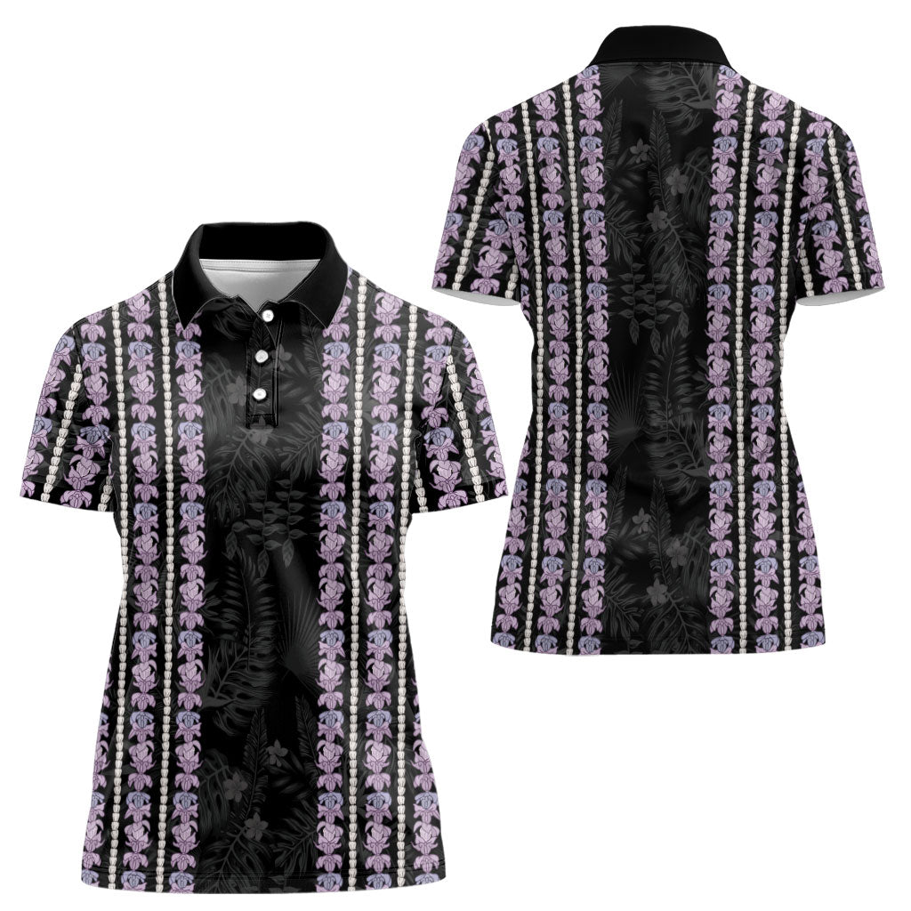Hawaii Queen Liliuokalani Women Polo Shirt Hawaiian Lei Pua Kalaunu LT05 - Polynesian Pride
