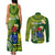 Personalized Cook Islands Couples Matching Tank Maxi Dress and Long Sleeve Button Shirts Coat Of Arms Plumeria Polynesian Turtle LT05 - Polynesian Pride