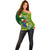 Personalized Cook Islands Off Shoulder Sweater Coat Of Arms Plumeria Polynesian Turtle LT05 - Polynesian Pride