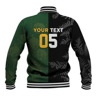 Custom South Africa And New Zealand Baseball Jacket Springboks And Kiwis Rugby Rivalry