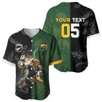 Custom South Africa And New Zealand Baseball Jersey Springboks And Kiwis Rugby Rivalry