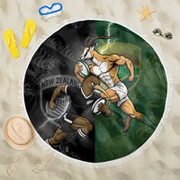 South Africa And New Zealand Beach Blanket Springboks And Kiwis Rugby Rivalry