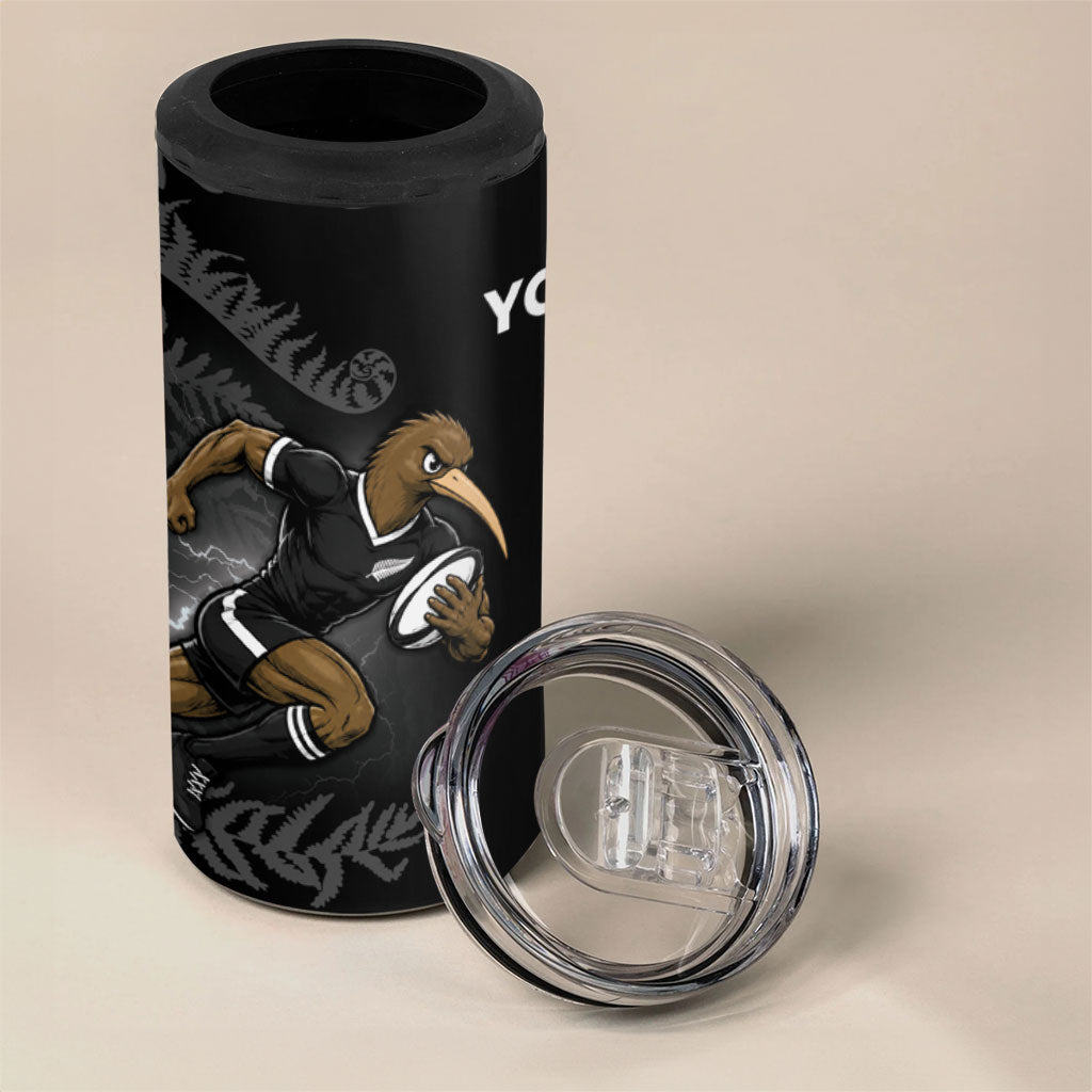 Custom South Africa And New Zealand 4 in 1 Can Cooler Tumbler Springboks And Kiwis Rugby Rivalry