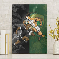 South Africa And New Zealand Canvas Wall Art Springboks And Kiwis Rugby Rivalry
