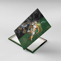 South Africa And New Zealand Canvas Wall Art Springboks And Kiwis Rugby Rivalry