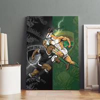 South Africa And New Zealand Canvas Wall Art Springboks And Kiwis Rugby Rivalry