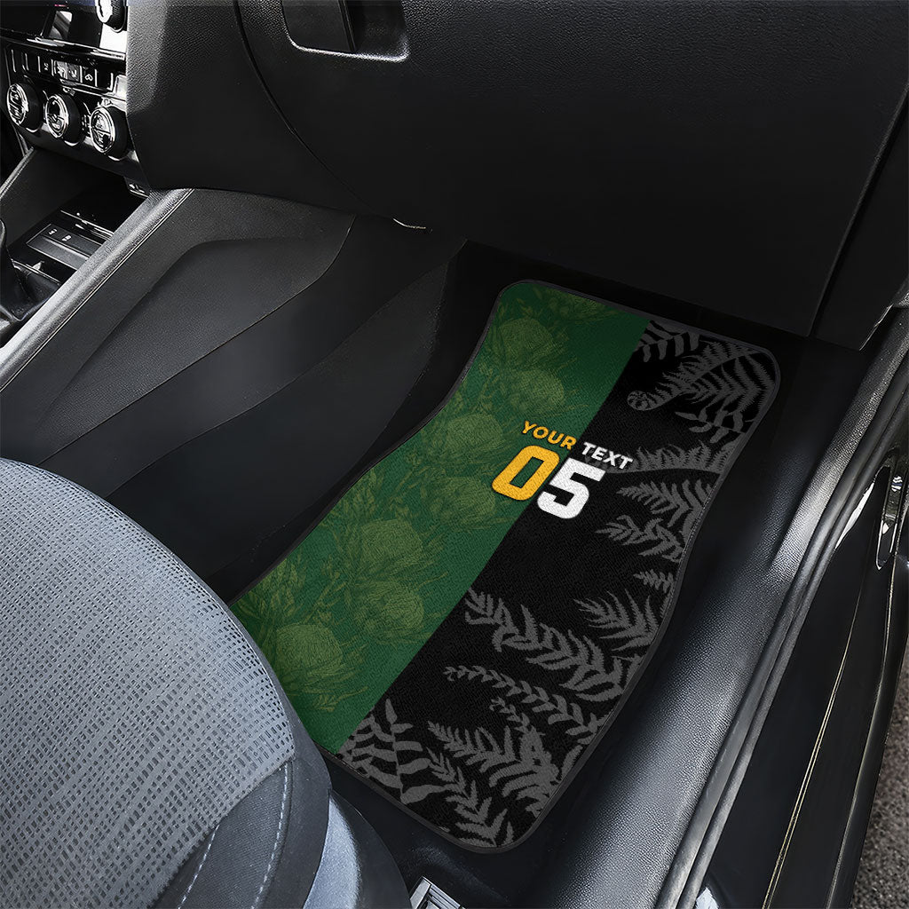Custom South Africa And New Zealand Car Mats Springboks And Kiwis Rugby Rivalry